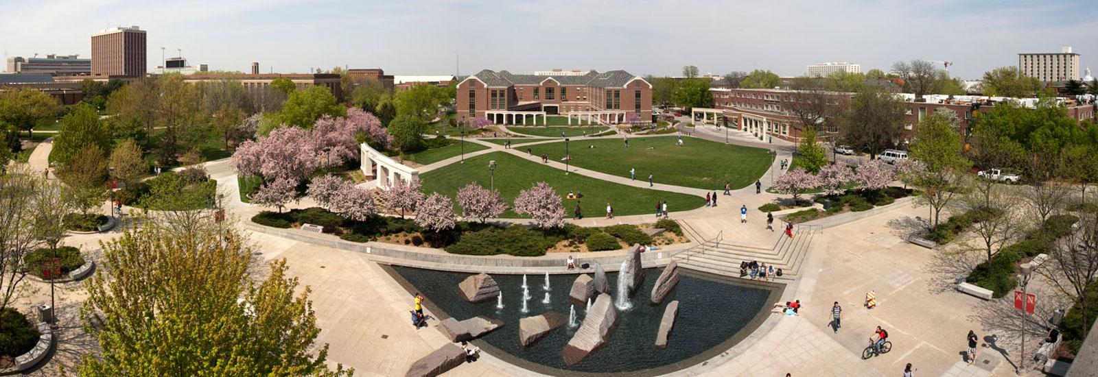 Panorama of Nebraska Union Plaza